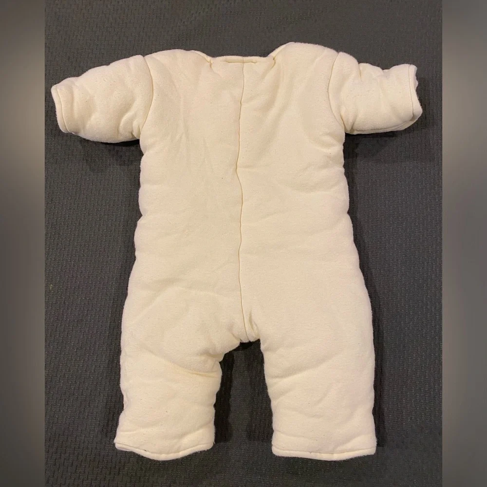 Magicsuit Baby Sleepsuit in Pale Yellow with Blue Logo
